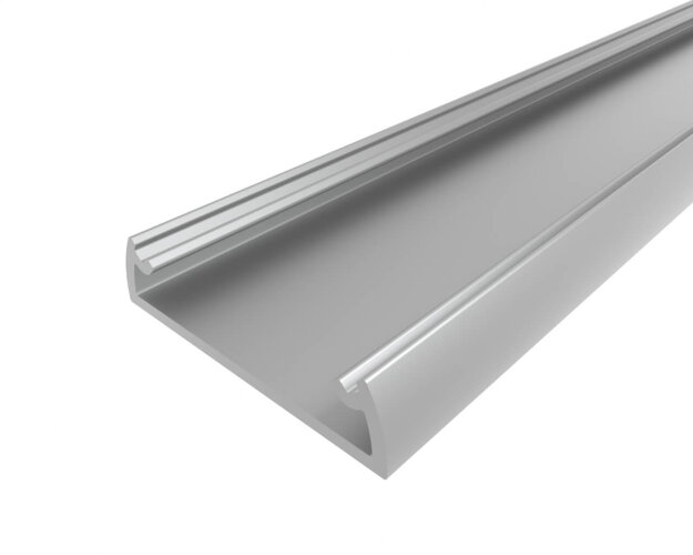 Профиль накладной алюминиевый LC-LP-0624-2 Anod - фото