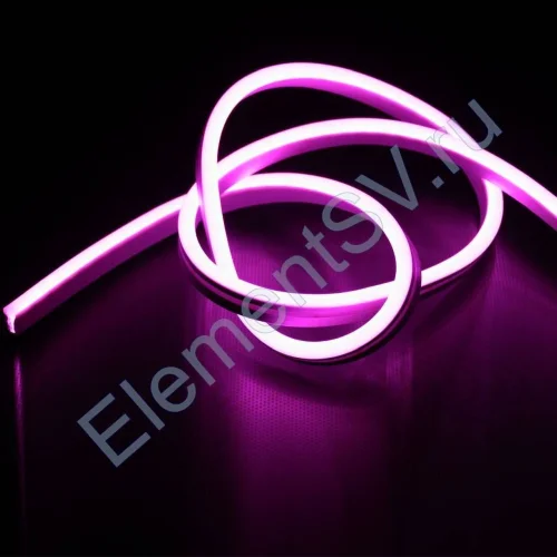 Светодиодный гибкий неон 0612 12V pink LN312 - фото.