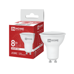 Лампа светодиодная LED-JCDRC-VC 8Вт 230В GU10 4000К 720Лм IN HOME