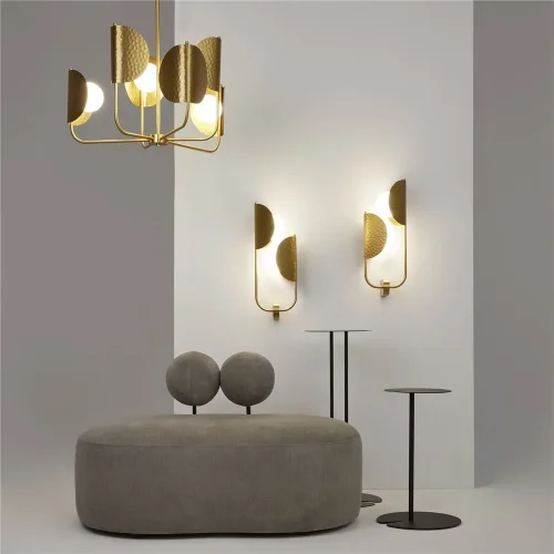 Настенный светильник (бра) Tropic G9х2 (Латунь) - фото 6