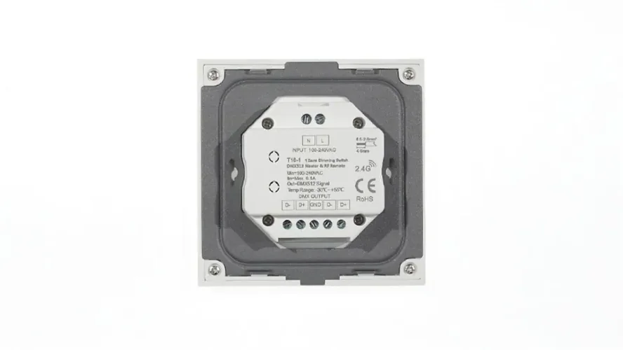 Сенсорная панель T16-1 White IC18 (220V, DIM, 1 zone, DMX512, RF 2.4GHz) - фото II
