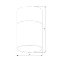 Светильник потолочный светодиодный 10W 4000К латунь/дымчатый 25047/LED (064708)