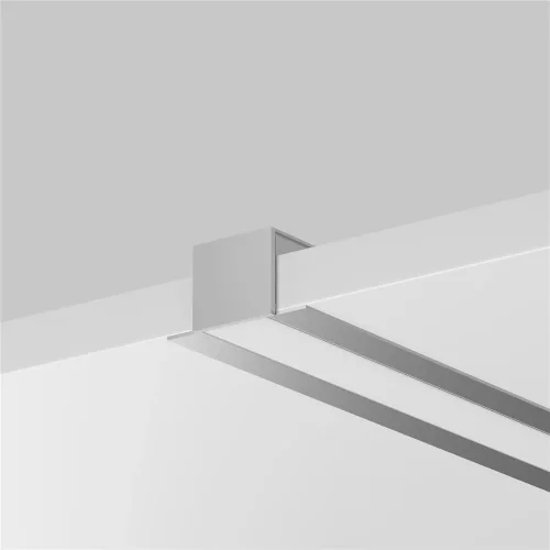 Комплект заглушек (для профиля ALM-4625-S-2M) 2 шт. (Белый) - фото 3