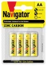 Элемент питания солевой AA/R6 94 758 NBT-NS-R6-BP4 (блист.4шт) Navigator 94758 - фото 2