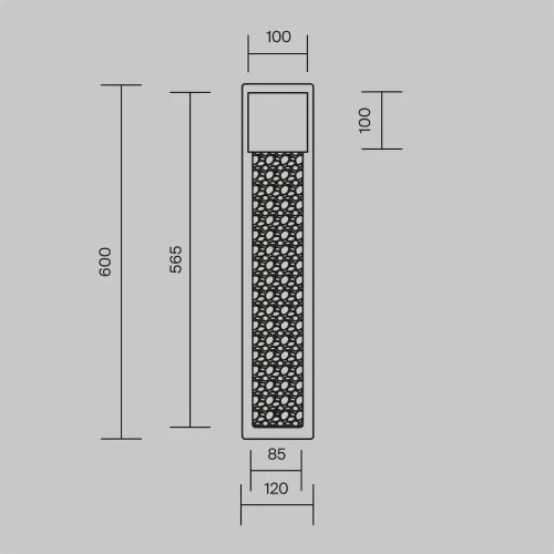 Настенный светильник (бра) Golthic 3000К 30Вт (Черный) - фото 2