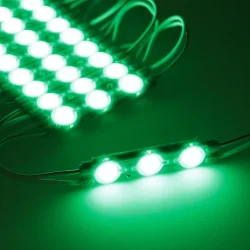 Светодиодный модуль 3 led 6011 MOD89 (1,5W, 12V, green, IP65)