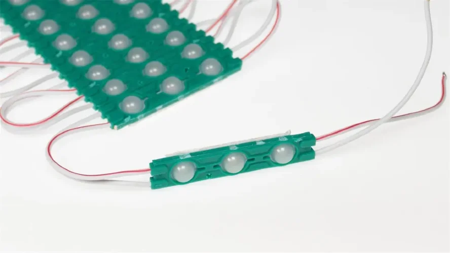 Светодиодный модуль 3 led 6011 MOD89 (1,5W, 12V, green, IP65) - фото II