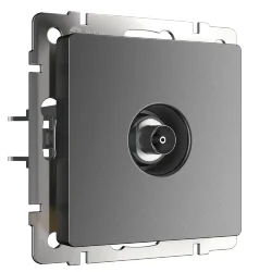 ТВ-розетка оконечная (графит матовый) W1183064