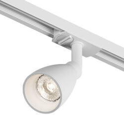 Трековый светильник IP 20, 15 Вт, GU10, белый, алюминий, пластик, Denkirs DK6050-WH
