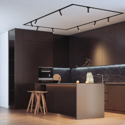 Basic System Трековый поворотный светильник 6W 4000K Pika черный 85110/01 (065269)