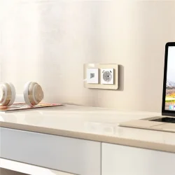 Рамка из стекла на 2 поста Elite айвори W0022443