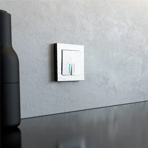 Рамка из поликарбоната на 1 пост Hammer белый W0012401 - фото 2