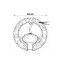 ULE-Q930-42W-4000K IP40 CLEAR Светильник-модуль светодиодный с драйвером, 220В, диаметр 265мм, Белый свет 4000K, Угол 180градусов, TM Volpe - фото 9