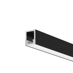 Алюминиевый профиль накладной 8x9 (Черный, 2 м), ALM-0809-B-2M 631002 (Черный)