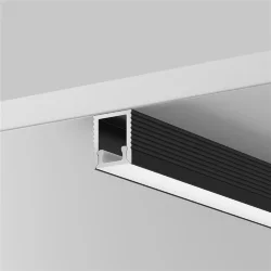 Алюминиевый профиль накладной 8x9 (Черный, 2 м), ALM-0809-B-2M 631002 (Черный)