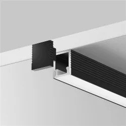 Алюминиевый профиль накладной 8x9 (Черный, 2 м), ALM-0809-B-2M 631002 (Черный)