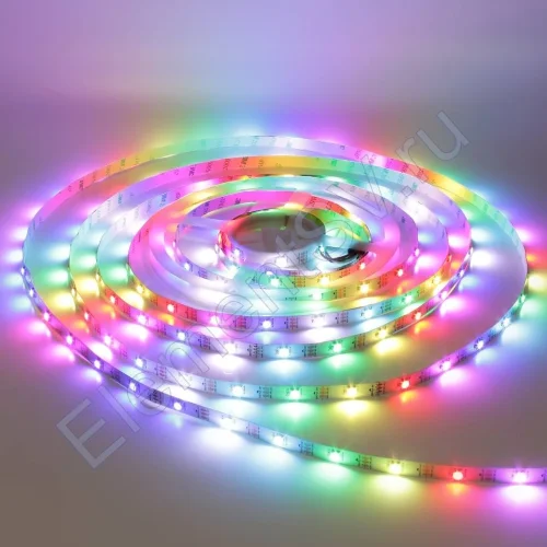 Светодиодная лента 5050, 30 led/m, V620, RGB-SPI (WS2813), 5V, IP33 - фото.