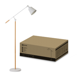 Светильник напольный под лампу ТНО 01К-Е27Б 230В белый плафон, белый корпус IN HOME