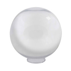 UFP-R250B CLEAR Рассеиватель в форме шара для садово-парковых светильников, Диаметр 250мм, Тип соединения с крепежным элементом посадочный, Материал САН-пластик, Цвет прозрачный, Упаковка 4 шт, в групповой картонной коробке.