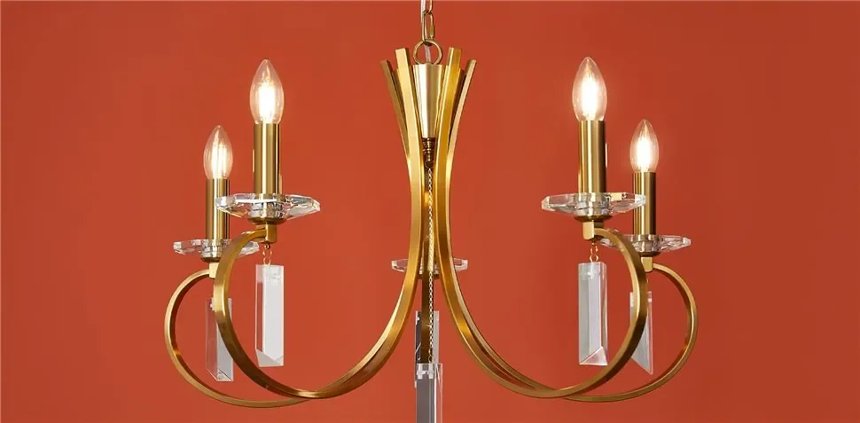 Подвесной светильник Freya FR2040PL-05BS (Латунь) - фото 14