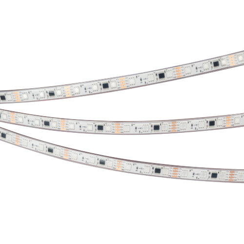 Светодиодная лента герметичная SPI-PFS-В60-12mm 12V RGB-РХ3-ВРТ (12 W/m, IP68, 5060, 5m) (Arlight, бегущий огонь) 039177 - фото 3