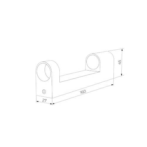 Накладные крепления для круглого гибкого неона Full light латунь FL 28160 - фото 5