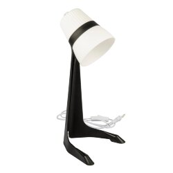 ULO-K22 D-E14-A BLACK-WHITE Светильник настольный, 40W, Цоколь E14, Механический выключатель, Черный с белым