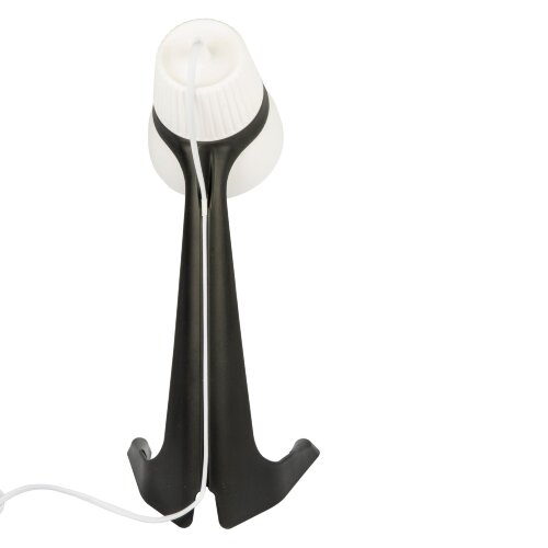 ULO-K22 D-E14-A BLACK-WHITE Светильник настольный, 40W, Цоколь E14, Механический выключатель, Черный с белым - фото 7