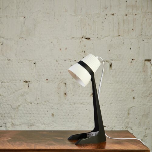 ULO-K22 D-E14-A BLACK-WHITE Светильник настольный, 40W, Цоколь E14, Механический выключатель, Черный с белым - фото 13