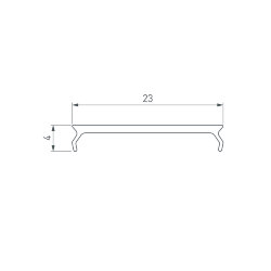 Экран MAT-L-BLACK-3000 черный для PLS-LOCK (Arlight, Пластик)
