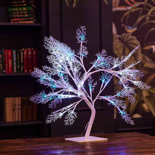 ULD-T3550-054-SWA WHITE-BLUE IP20 FROST Дерево светодиодное Морозко, 50 см, 54 светодиода, Синий и белый свет, Провод белый. - фото 6