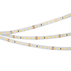 Светодиодная лента RT-A120-8mm 24V Warm3000 (9.6 W/m, IP20, 2835, 50m) (Arlight, 9.6 Вт/м, IP20)