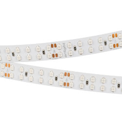 Светодиодная лента RT 2-5000 24V Yellow 2х2 (3528, 1200 LED, LUX) (Arlight, 19.2 Вт/м, IP20) 008774