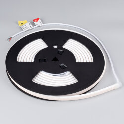 Светодиодная лента герметичная MOONLIGHT-ТОР-Х320-11х7mm 24V Warm2700 (10 W/m, IP65, CSP, 5m, wire х2) (Arlight, Силикон) 039445
