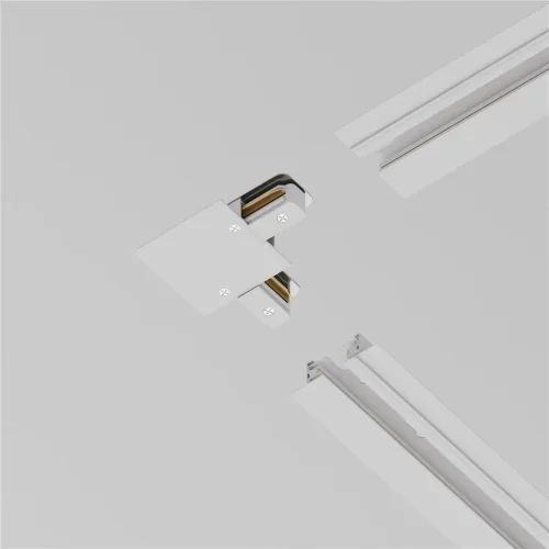 Коннектор L-образный Unity встраиваемый белый (Белый) - фото 4