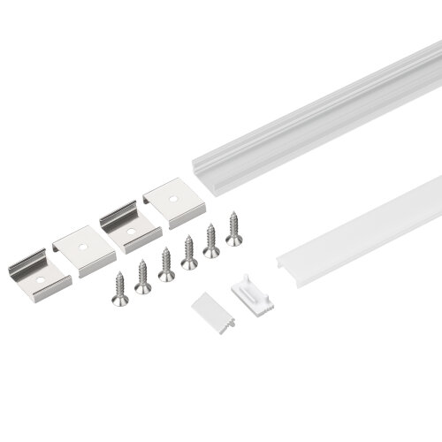 Профиль с экраном SL-SLIM-H7-2000 ANOD+OPAL (Arlight, Алюминий) - фото 2