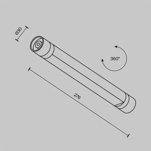 Светильник Basis для системы освещения Shelf 3000К 6Вт 100° (Черный) - фото 10