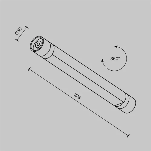 Светильник Basis для системы освещения Shelf 3000К 6Вт 100° (Черный) - фото 10