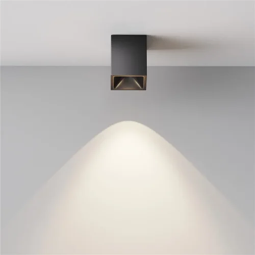Потолочный светильник Альфа / Alfa LED 8 Вт 4000 К 60° (Черный) C065CL-8W4K-SQ-B - фото 6