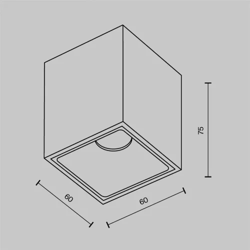Потолочный светильник Альфа / Alfa LED 8 Вт 4000 К 60° (Черный) C065CL-8W4K-SQ-B - фото 9