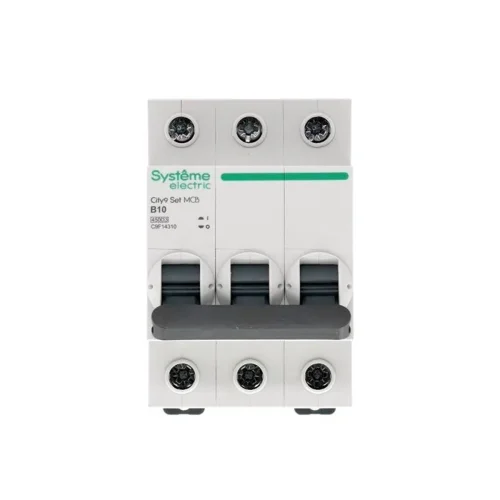 Выключатель автоматический модульный 3п B 10А 4.5кА City9 Set 400В SE C9F14310 - фото 2