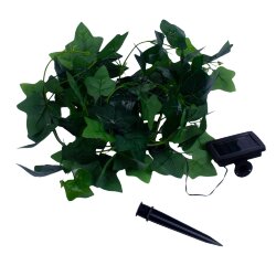 USL-S-135-PT2000 IVY Садовая гирлянда на солнечной батарее Плющ, 20 светодиодов, Теплый белый свет, 1xАА Ni-Mh аккумулятор в-к, IP44, TM Uniel