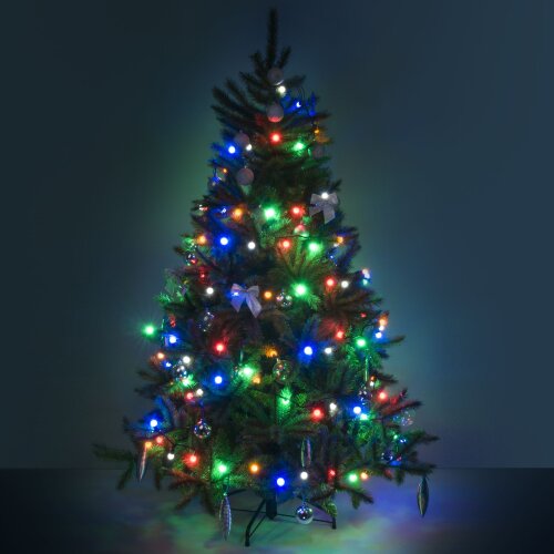 Гирлянда нить мульти с эффектом мерцания 10м IP65 - Фото 4