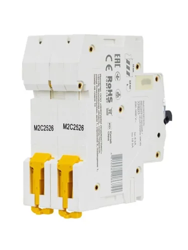 Выключатель автоматический модульный 2п C 25А M06N ARMAT IEK AR-M06N-2-C025 - фото 3