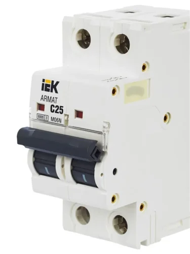 Выключатель автоматический модульный 2п C 25А M06N ARMAT IEK AR-M06N-2-C025 - фото 8