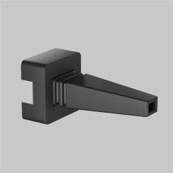 Настенный фиксатор для подвесного монтажа шинопровода Elasity (Черный)