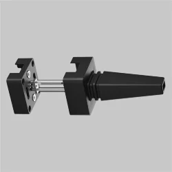 Настенный фиксатор для подвесного монтажа шинопровода Elasity (Черный)