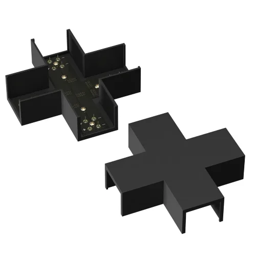 Коннектор питания X-образный Elasity (Черный) TRA160CX-11B - фото