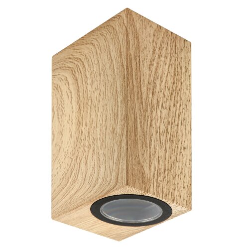 UUL-P42A 2х6W-GU10 IP65 PINE Светильник уличный, под две лампы GU10, Архитектурный накладной, Цвет корпуса сосна, TM Uniel - фото 1