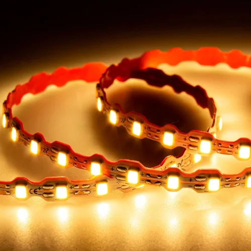 Светодиодная лента Standart Pro class, S-образная 2835, 112led/m, warm white, 12V, 7W/m, IP20, BA20 - фото I